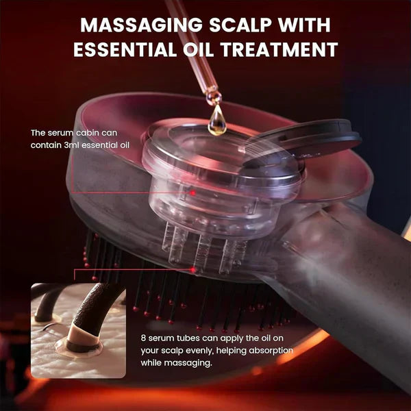 Maiross International™ Scalp Massager Brush (Red) – فرشاة تدليك فروة الرأس (حمراء)