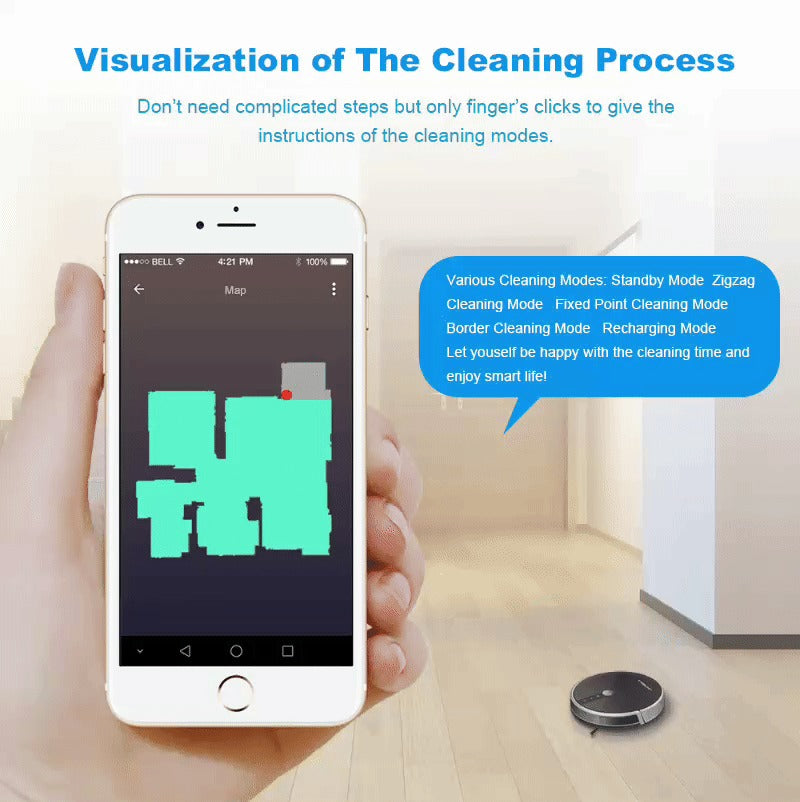 Maiross International™Smart Robotic Vacuum Cleaner